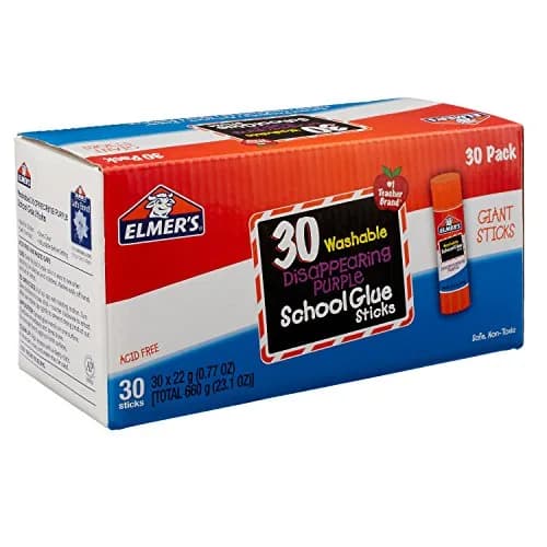 Elmer's Disappearing Purple School Glue Sticks, Washable, 60 Count (2 x 30 Sticks) | #1 Teacher Brand thumbnail 8