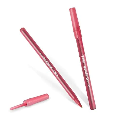 BIC Round Stic Xtra Life Red Ballpoint Pens, Medium Point (1.0mm) 20-Count | Smooth Ink Flow for Writing Comfort thumbnail 4