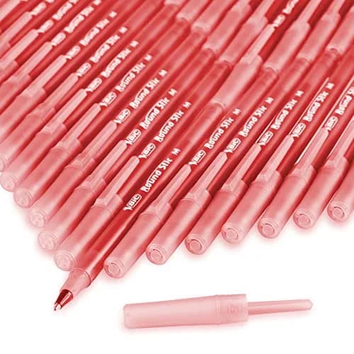 BIC Round Stic Xtra Life Red Ballpoint Pens, Medium Point (1.0mm) 20-Count | Smooth Ink Flow for Writing Comfort thumbnail 6