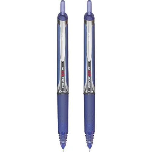Pilot Precise V5 RT Rolling Ball Pens Blue Ink 0.5mm Extra Fine Point 4-Pack | Smooth Writing for Students & Professionals thumbnail 3