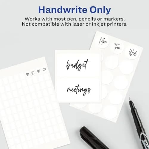 Avery Multi-Use Removable Labels 1" x 3" White 144 Labels (Pack of 2) | Stick Firmly, Peel Cleanly thumbnail 3