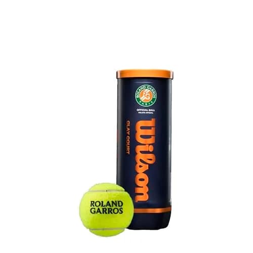Wilson Roland Garros Clay Court Tennis Balls - 18 Balls (6 Cans) | ITF Approved for Competitive Play thumbnail 1