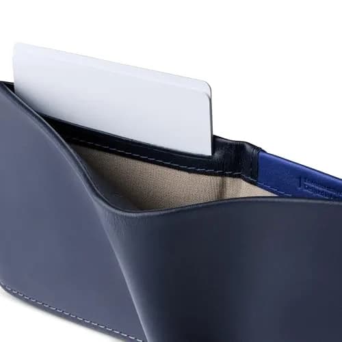 Bellroy Hide & Seek Slim Leather Bifold Wallet RFID Navy | Classic Design with RFID Security thumbnail 5