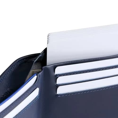 Bellroy Hide & Seek Slim Leather Bifold Wallet RFID Navy | Classic Design with RFID Security thumbnail 6