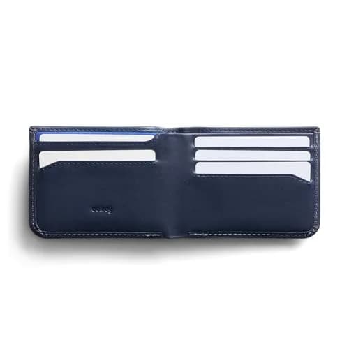 Bellroy Hide & Seek Slim Leather Bifold Wallet RFID Navy | Classic Design with RFID Security thumbnail 2