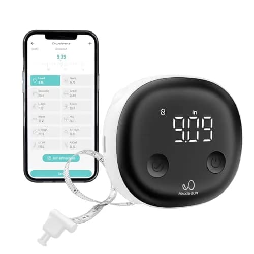 HAIZHIHUI Body Tape Measure, Bluetooth Digital with LED, Type-C | Accurate Smart Body Measurement Tool thumbnail 1