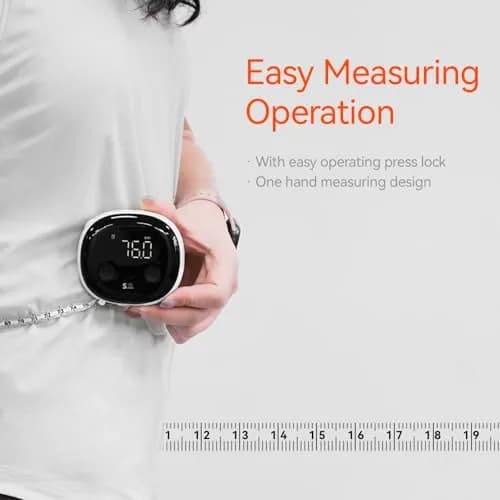 HAIZHIHUI Body Tape Measure, Bluetooth Digital with LED, Type-C | Accurate Smart Body Measurement Tool thumbnail 9