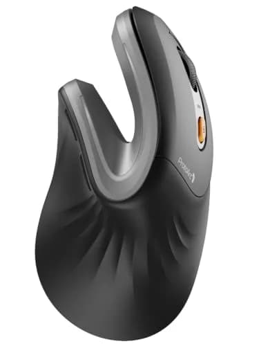ProtoArc EM11 NL Wireless Ergonomic Vertical Mouse | 13.8cm (5.43in) Right-Handed, Bluetooth 5.0 & 2.4G USB-A thumbnail 1