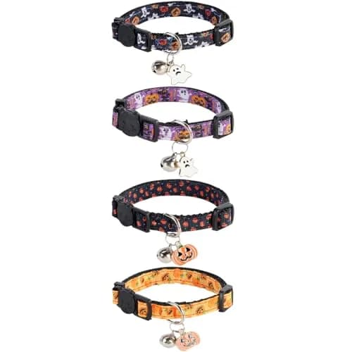 Yizepet Cat Collars with Bells, Breakaway Kitten Collar, Cute Kitty Collar, Pet Supplies Accessories | Adjustable from 7.8-10.2 inches thumbnail 2