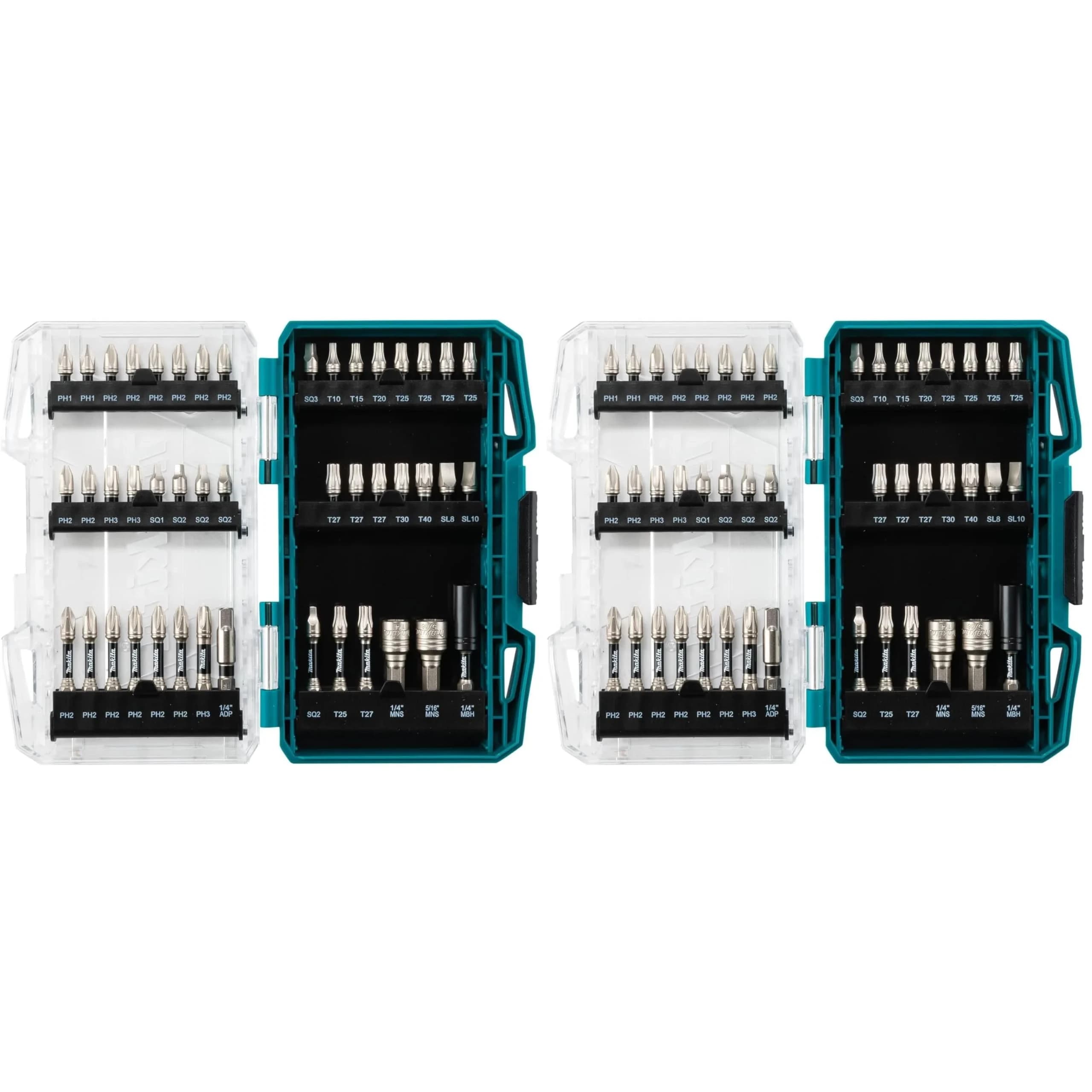 Makita Impact XPS™ 45 Pc. Impact Bit Set | Alloy Steel, Matte Nickel Finish, 1.28 lbs — 45 Piece Set