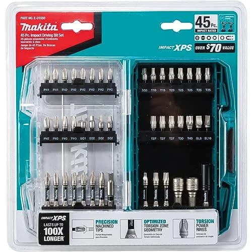 Makita Impact XPS Bit Set, 45 Pc (Pack of 2) | 100X Longer Life for High-Torque Drivers thumbnail 4