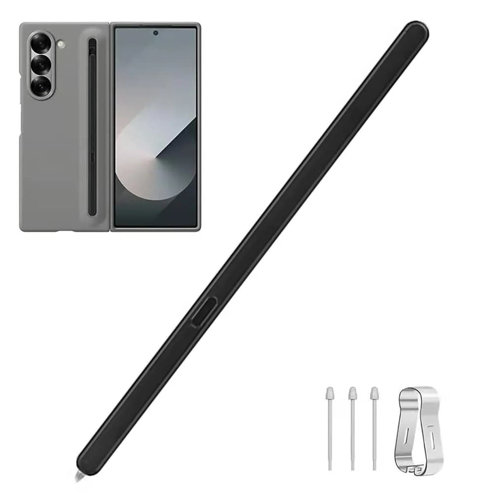 Bimahoo S Pen Fold Edition Replacement for Samsung Galaxy Z Fold 6/Fold 5 Phone Only with 3 Pen Tips (Orange) — Black