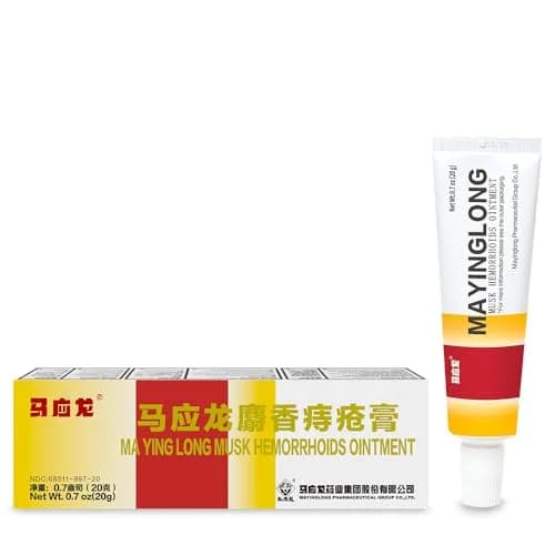 Mayinglong Musk Hemorrhoids Ointment 20g (0.71 oz) | Fast Relief for Itching & Discomfort thumbnail 1