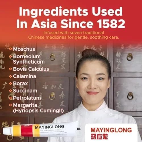Mayinglong Musk Hemorrhoids Ointment 20g (0.71 oz) | Fast Relief for Itching & Discomfort thumbnail 6