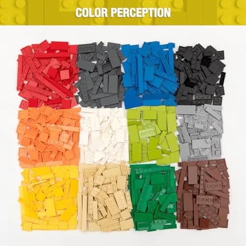MANNIDOO Classic 1200 Piece Flat Tiles Expansion Set | Compatible with Lego, 12 Colors thumbnail 3