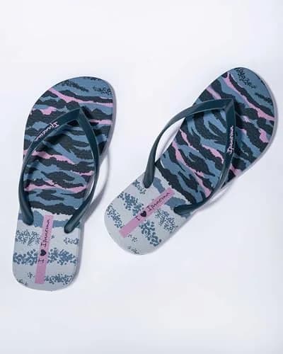 Ipanema Animal Print VI Fem Flip Flops Blue Lilac 7.5/8 UK | Animal Print Elegance thumbnail 4