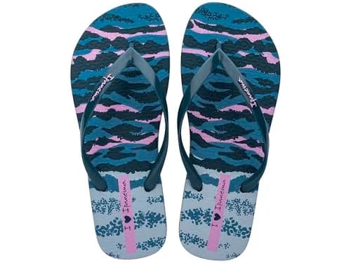 Ipanema Animal Print VI Fem Flip Flops Blue Lilac 7.5/8 UK | Animal Print Elegance thumbnail 3