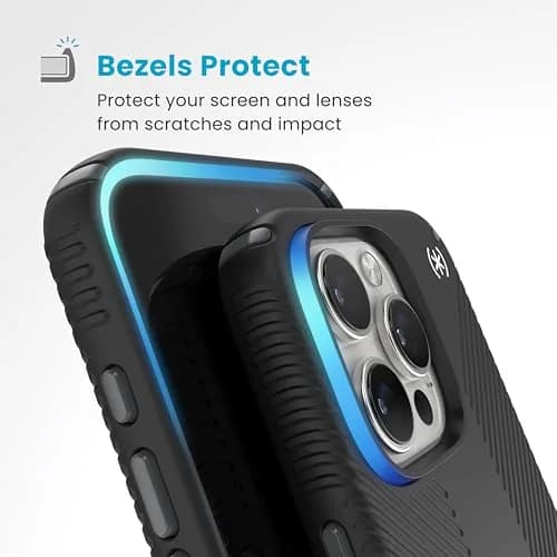 Speck Presidio 2 Grip iPhone 16 Pro Max Case - MagSafe & ClickLock Slim Black/Slate thumbnail 5