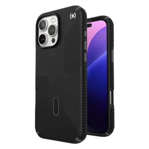 Speck Presidio 2 Grip iPhone 16 Pro Max Case - MagSafe & ClickLock Slim Black/Slate thumbnail 9