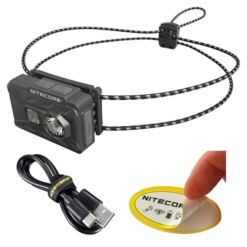Nitecore NU20 Classic Ultralight Headlamp 360 Lumens | USB-C Rechargeable, Red Light, IP66 Waterproof thumbnail 1