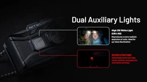 Nitecore NU20 Classic Ultralight Headlamp 360 Lumens | USB-C Rechargeable, Red Light, IP66 Waterproof thumbnail 6