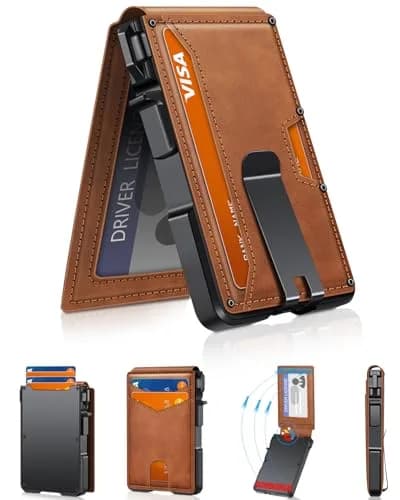 ZALVEX Wallet for Men Slim RFID Blocking 9-13 Cards | Compact & Durable Aluminum thumbnail 1
