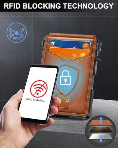ZALVEX Wallet for Men Slim RFID Blocking 9-13 Cards | Compact & Durable Aluminum thumbnail 4