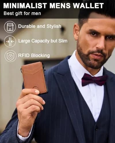 ZALVEX Wallet for Men Slim RFID Blocking 9-13 Cards | Compact & Durable Aluminum thumbnail 8