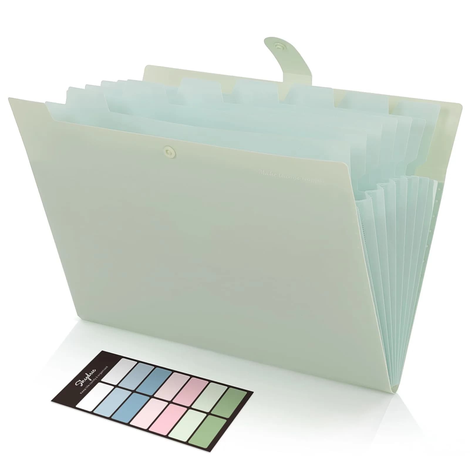 SKYDUE Expanding File Organizer with 8 Pockets, Letter Size | Accordion Document Folder for Home, Office, School