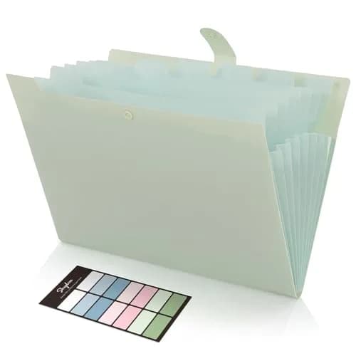 SKYDUE Expanding File Organizer with 8 Pockets, Letter Size | Accordion Document Folder for Home, Office, School thumbnail 1