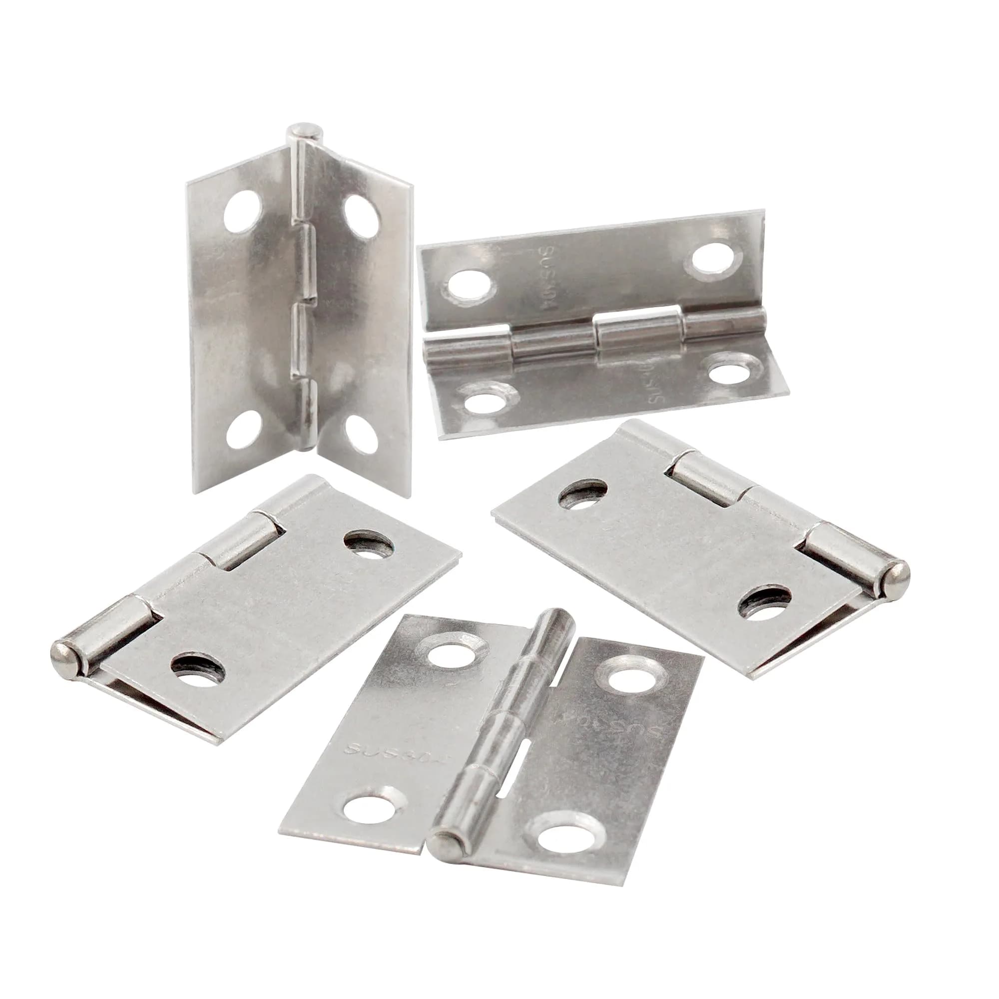 Adyoney 1.42 inch 304 Stainless Steel Flat Hinges (36x29x3.7mm / 1.42x1.14x0.15inch) | Pack of 20 with 80 Screws - main product image