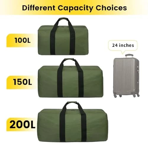 Vorspack 200L Extra Large Duffle Bag for Travel, Camping | Heavy-Duty & Spacious thumbnail 7