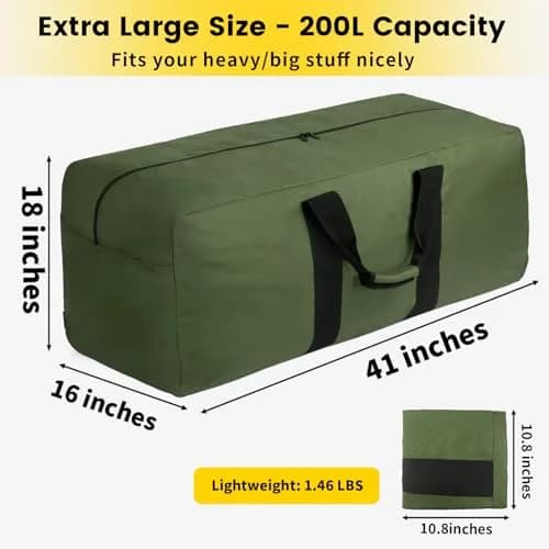 Vorspack 200L Extra Large Duffle Bag for Travel, Camping | Heavy-Duty & Spacious thumbnail 2