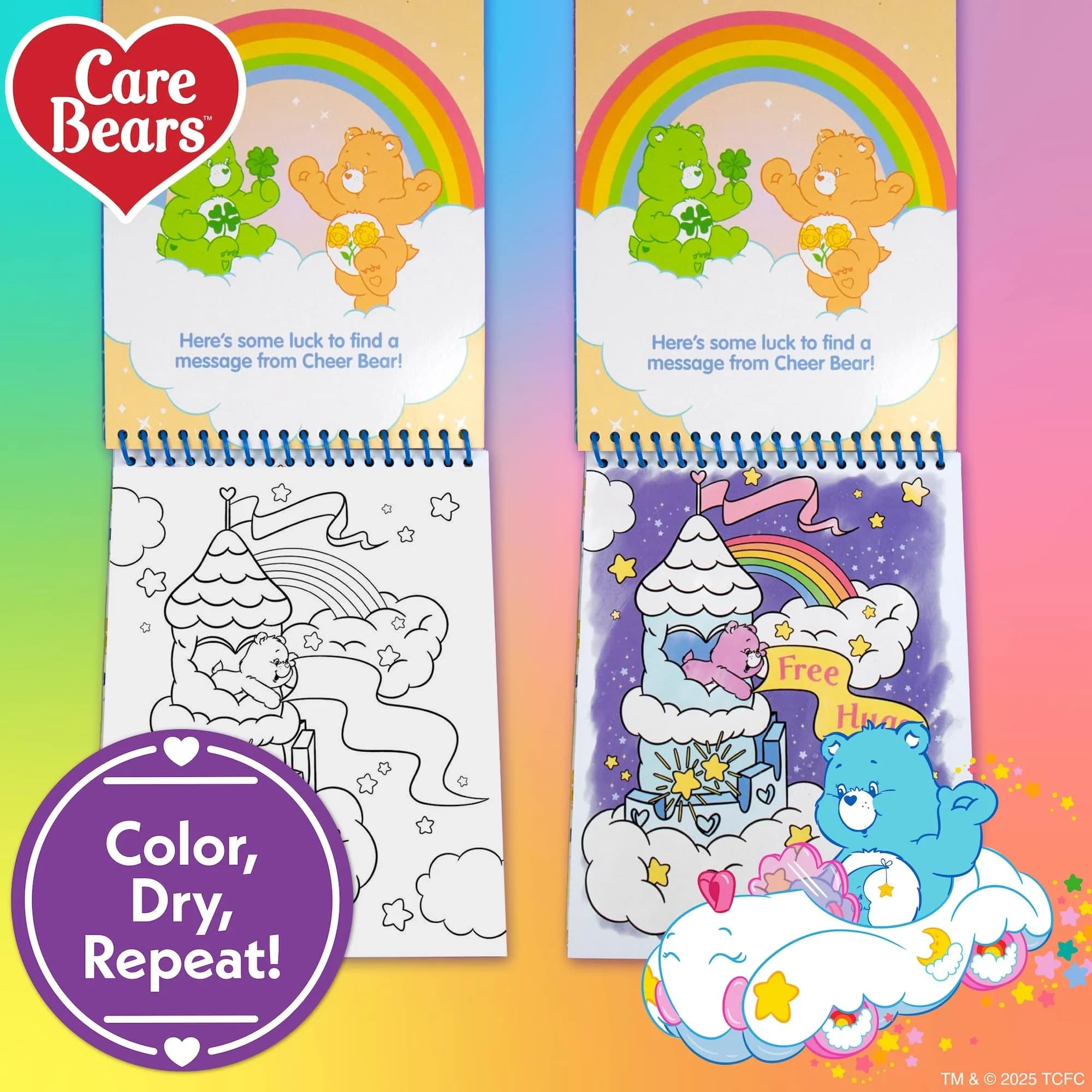 Care Bears Aqua Art Pad Paint with Water Books for Kids | Mess-Free Toddler Travel Activities thumbnail 2