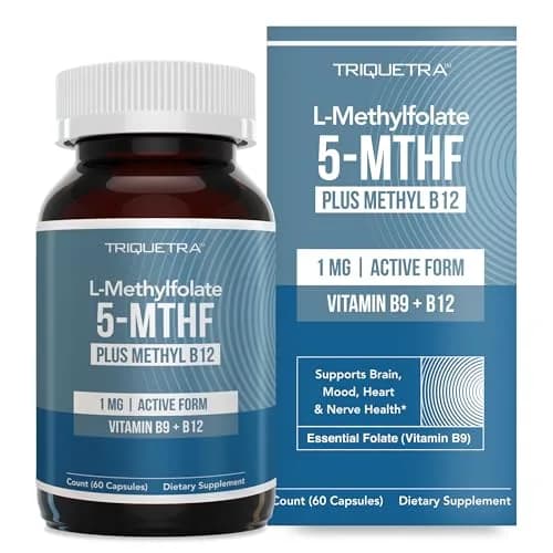Triquetra Health L Methylfolate Capsules 60 | Supports Methylation & Brain Health thumbnail 1