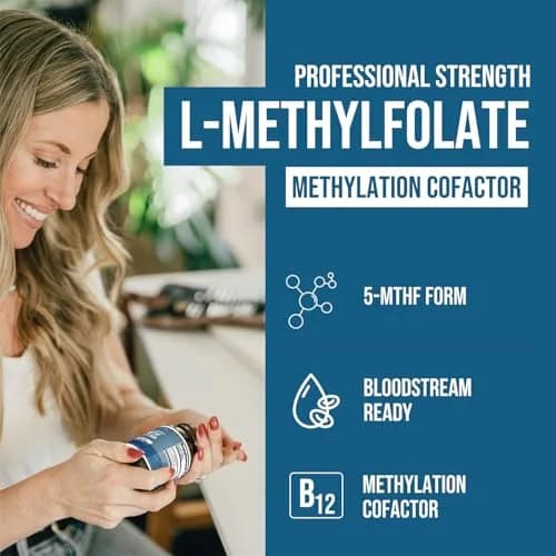 Triquetra Health L Methylfolate Capsules 60 | Supports Methylation & Brain Health thumbnail 2