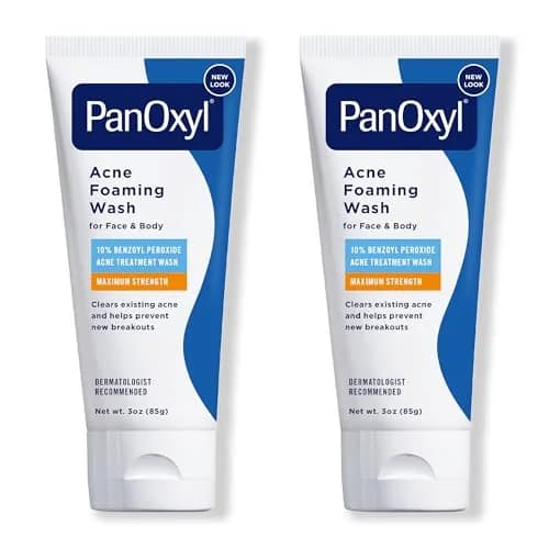 PanOxyl Acne Foaming Wash 10% Benzoyl Peroxide 168g (6 oz) | Maximum Strength Cleanser for Face, Chest & Back thumbnail 1