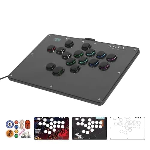 SIXSIR Haute42 U16 Leverless Arcade Controller for PC/Switch/PS5 - 16-Key Graffiti Panel, RGB, Low-Profile Switches thumbnail 1