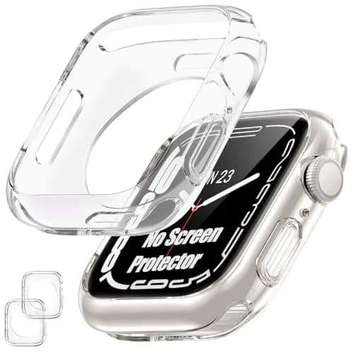 Goton Clear 2 Pack Bumper Case for Apple Watch Series 11/10 42mm | Protects Edges & Sides thumbnail 1