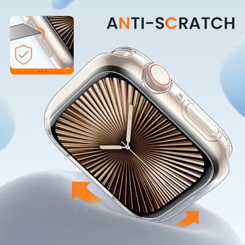 Goton Clear 2 Pack Bumper Case for Apple Watch Series 11/10 42mm | Protects Edges & Sides thumbnail 4