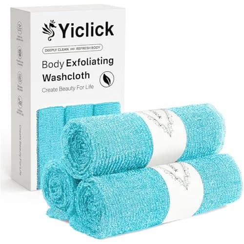 Yiclick Exfoliating Washcloth Towel 3-Pack | Japanese Back Scrubber for Body Exfoliation thumbnail 1