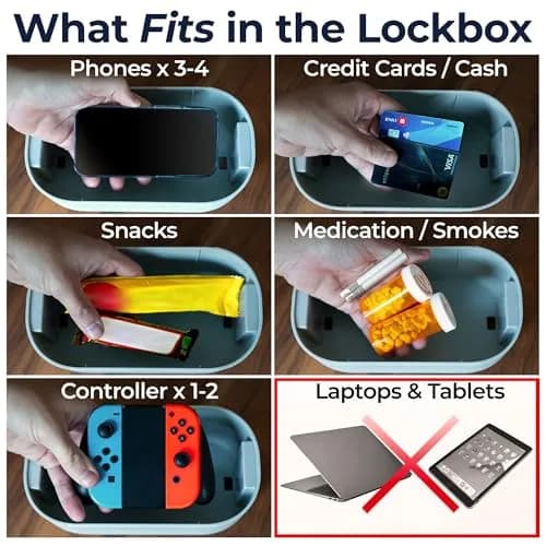 Mindsight Timed Lock Box | Unplug from Phones, Video Games, Social Media | 3 Modes | Easy to Use | Out of Sight ~ Out of Mind | Boost Your Mental Wellness thumbnail 3