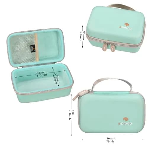 Aproca Case for Newbealer Travel Iron Mini Dry Iron -Green | Portable Hard Storage with Mesh Pocket thumbnail 6