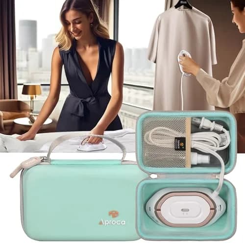 Aproca Case for Newbealer Travel Iron Mini Dry Iron -Green | Portable Hard Storage with Mesh Pocket thumbnail 4