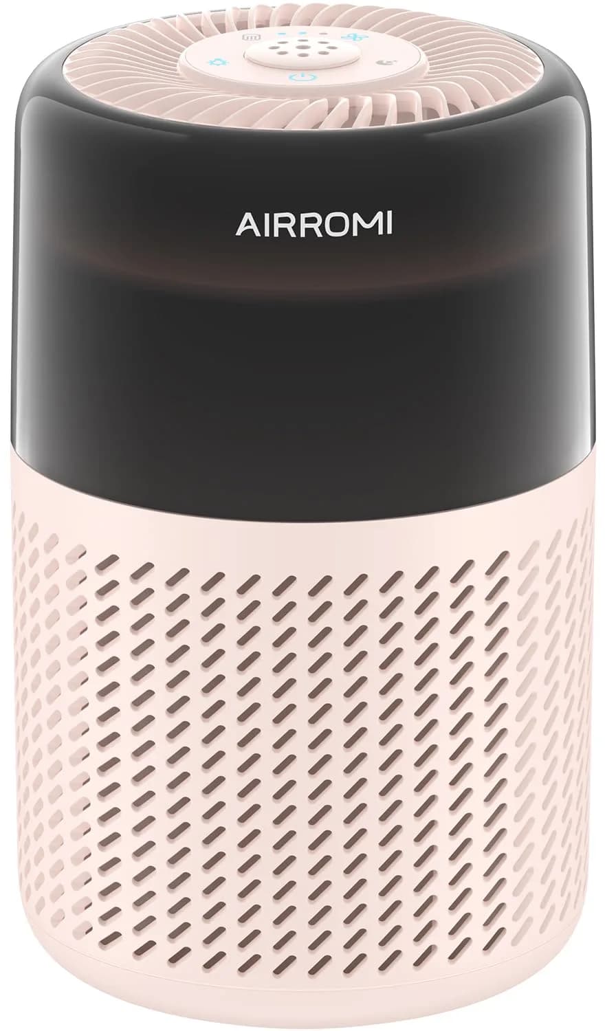 AIRROMI HEPA Air Purifier for Bedroom & Home, Pet Odor & Allergy Removal, 360° Air Cleaner, Quiet Sleep Mode, White — Beige