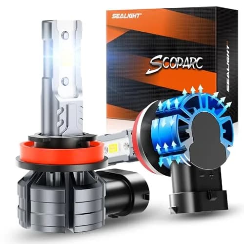 SEALIGHT S2S H11 LED Fog Light Bulbs 12000lm (6500K White) Pack of 2 | Plug-and-Play 50000+ Hour Lifespan thumbnail 1