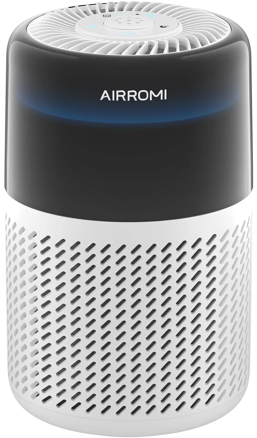 AIRROMI HEPA Air Purifier for Bedroom & Home, Pet Odor & Allergy Removal, 360° Air Cleaner, Quiet Sleep Mode, White - main product image