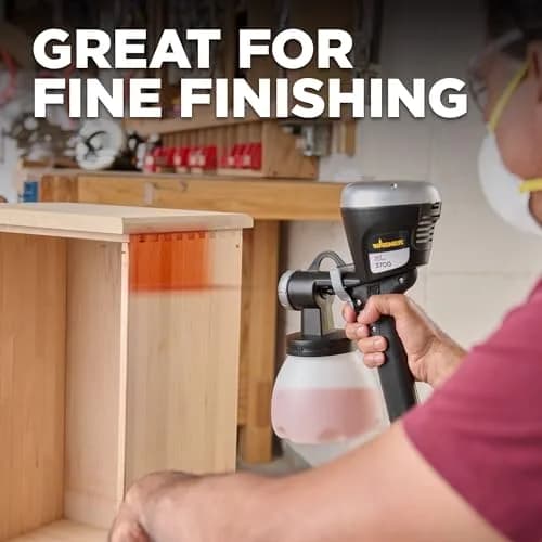 Wagner Earlex 3700 Handheld HVLP Finishing Sprayer with Multi-Tip Kit | Fine Finish for Woodwork & Furniture thumbnail 4