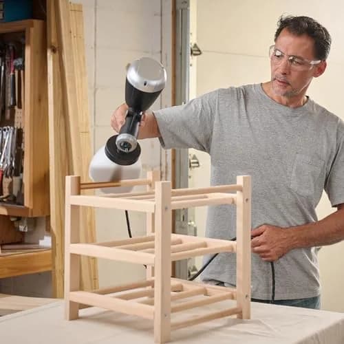 Wagner Earlex 3700 Handheld HVLP Finishing Sprayer with Multi-Tip Kit | Fine Finish for Woodwork & Furniture thumbnail 7