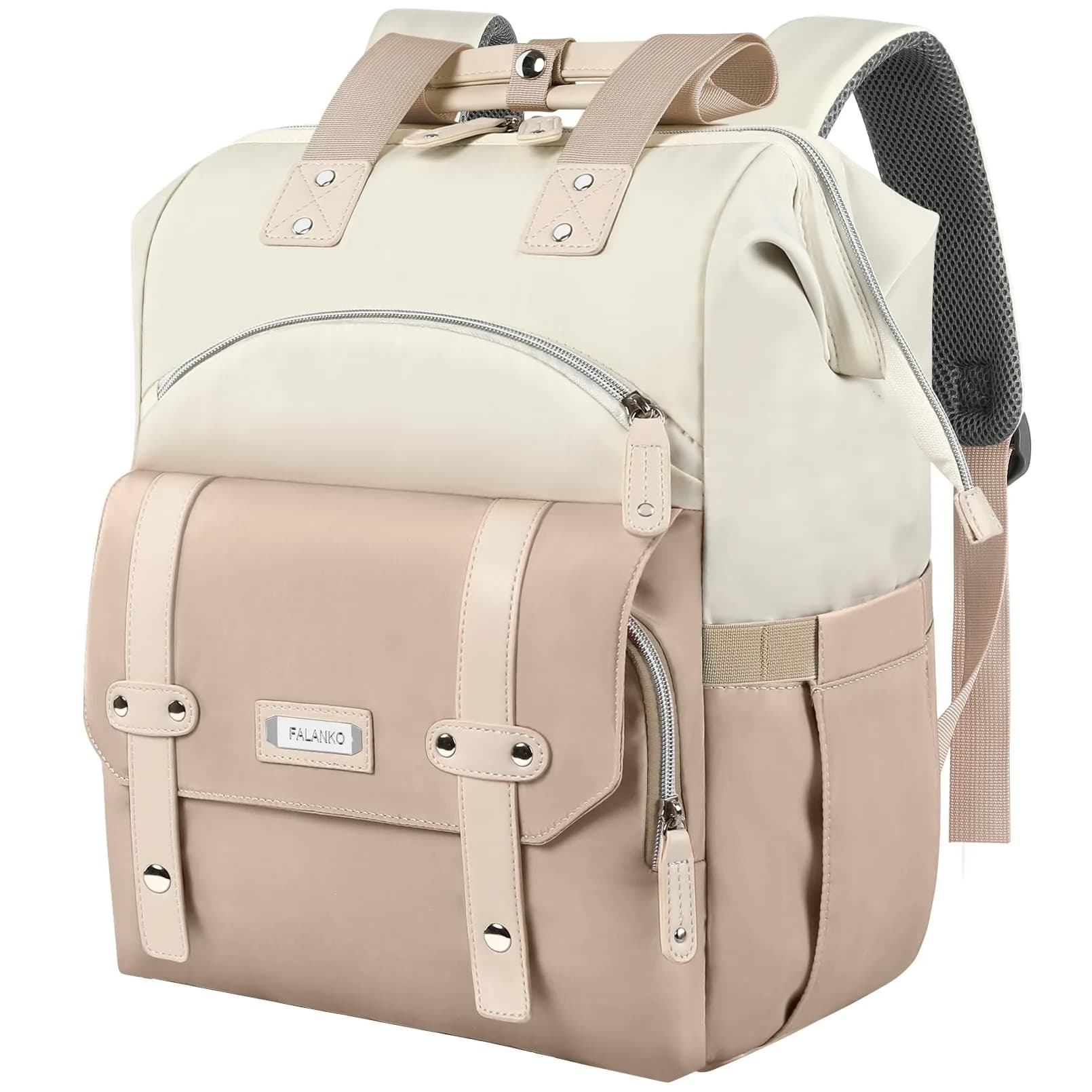 FALANKO Water Resistant Laptop Backpack for Women, 15.6 Inch | Large Capacity & RFID Security - main product image
